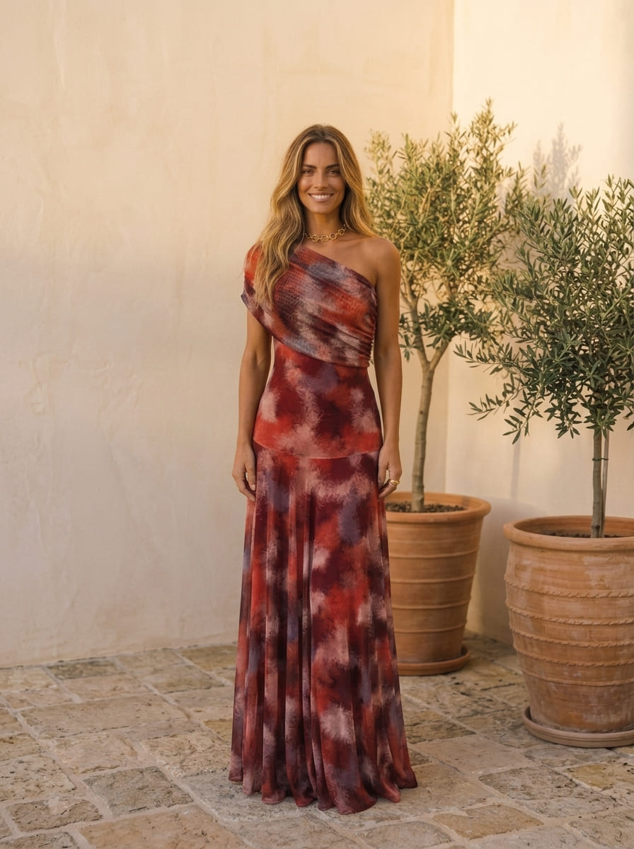 Bianca | Vestido Amore Verde Rojo
