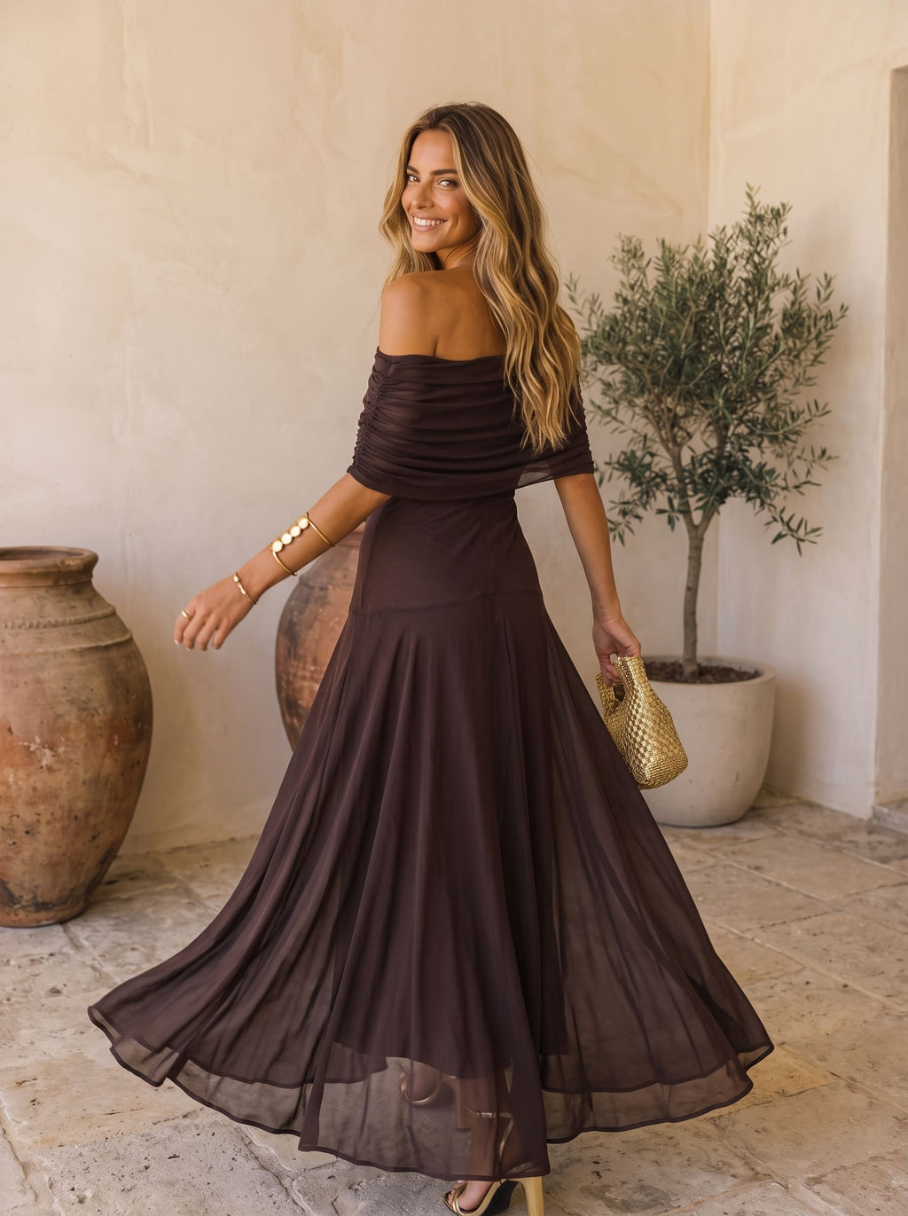 Bianca | Vestido Amore Verde Rojo Granada