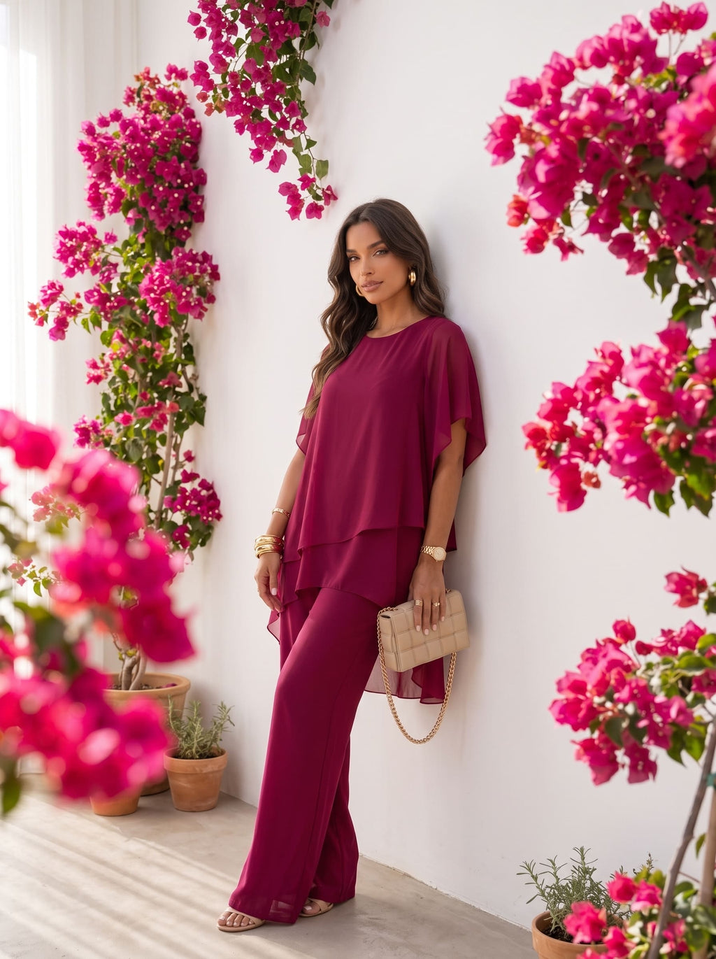 Andrea | Conjunto Elegance – Edición Verano Rojo