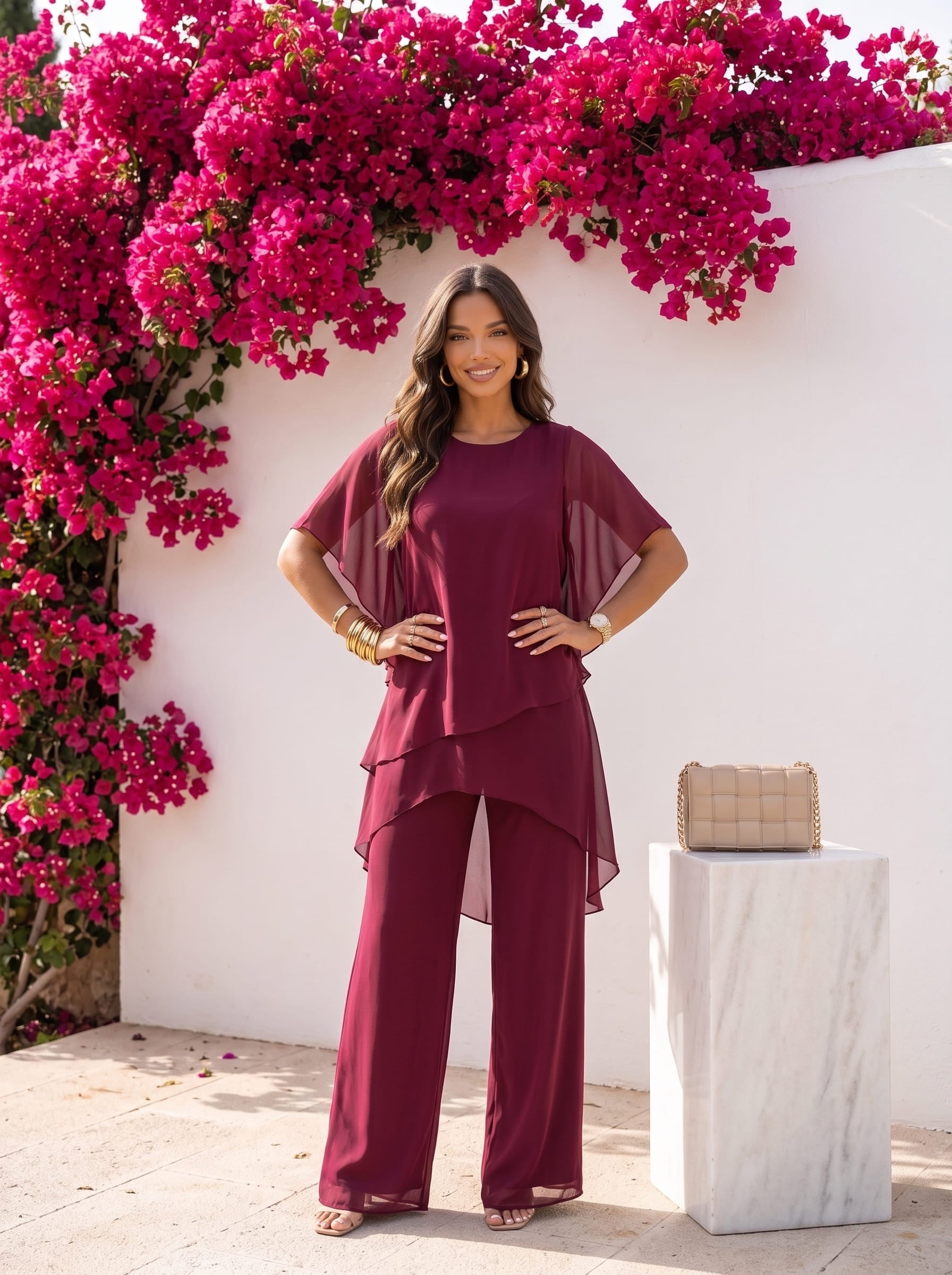 Andrea | Conjunto Elegance – Edición Verano Rojo