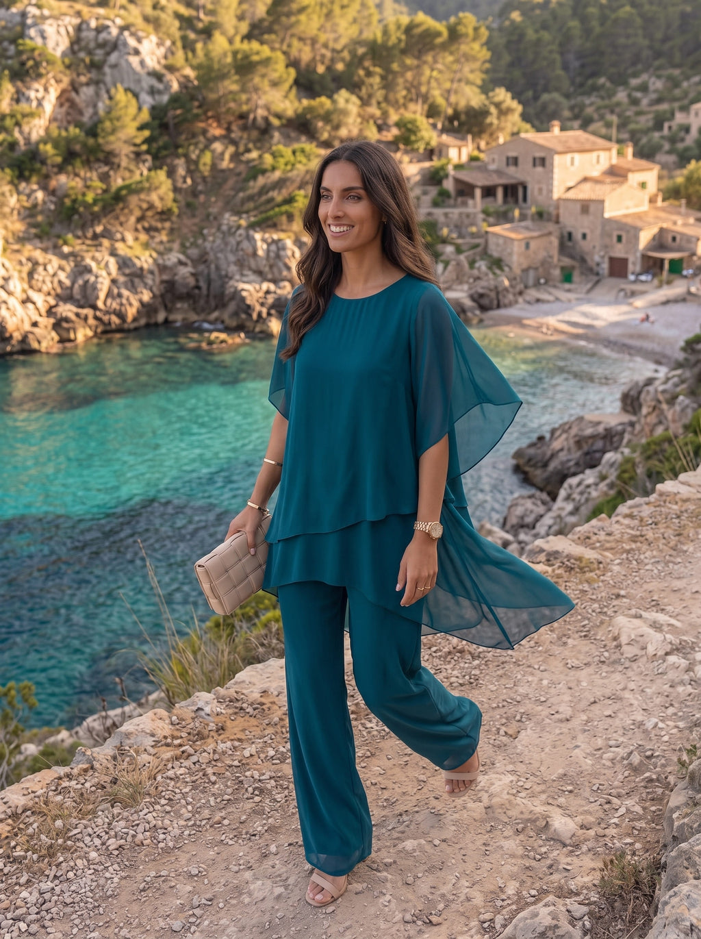 Andrea | Conjunto Elegance – Edición Verano Azul Agua